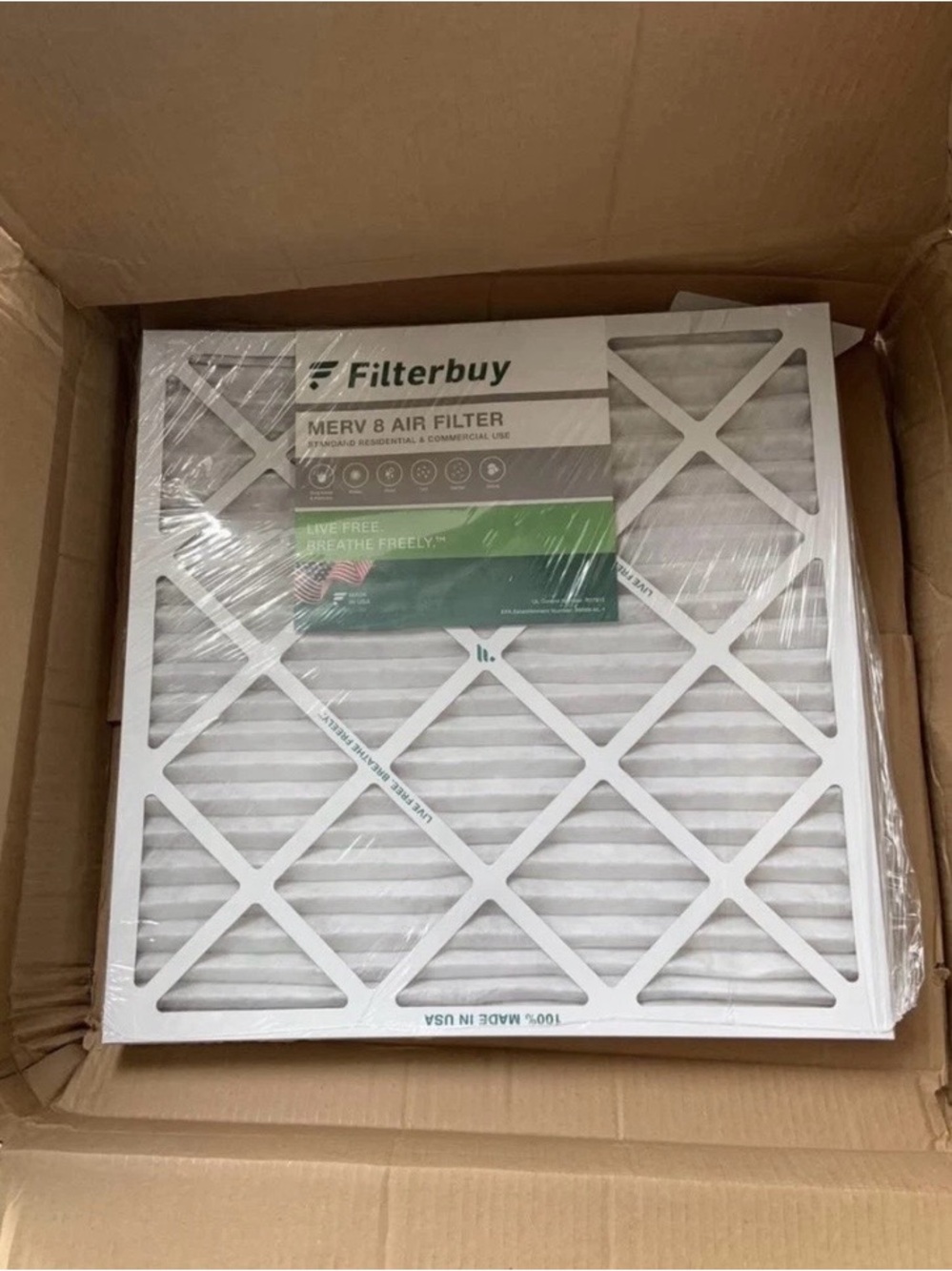 MERV 8 Air Filter - White